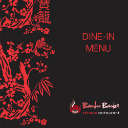 Bamboo Basket Chinese Restaurant Portside Menu